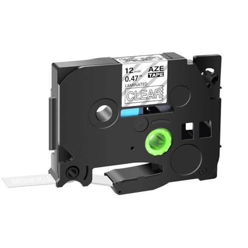 �݊����̂���6mm 9mm 12mm�v�����^�[�p�̃��x���e�[�vtz tze 131 231 251 631 335���{�������č��z��(White on Clear)