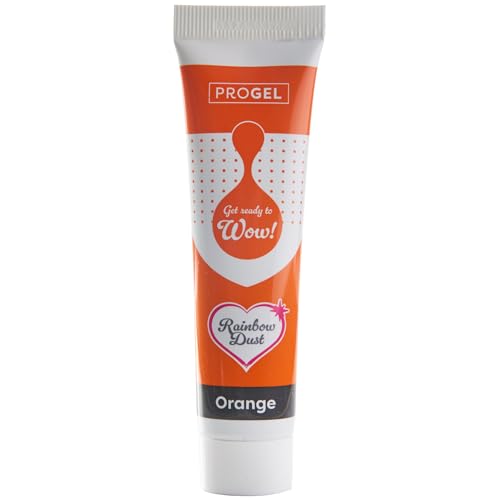Colorante alimentario profesional Rainbow Dust ProGel, Naranja 25g