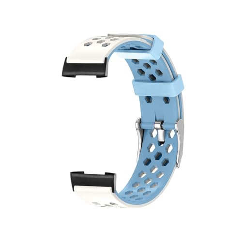 Bracelet en silicone pour Charge 5 4 3 respirant avec trou d'air hexagonal sport