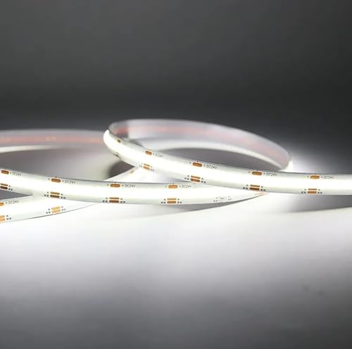 Tira LED CCT COB 2700K-6500K 5V 12V 24V Dimmable 10mm miniatura 7