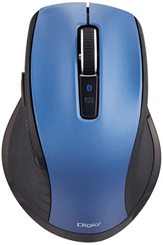 ナカバヤシ(Nakabayashi) Digio2 5ボタンBlue LED マウス 無線 Bluetooth 静音 ブルー Z8412
