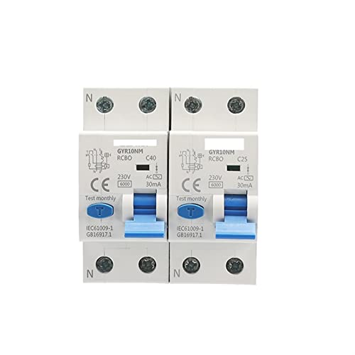 Rcbo type AC de protection sur rail DIN pour rénover un tableau électrique