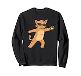 Softball Frauen Softball Teen Mädchen Katze Softball Sweatshirt