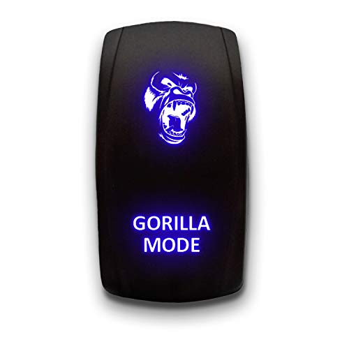 Interrupteur à bascule 5 broches bleu 12v 20a ON/OFF Gorilla Mode