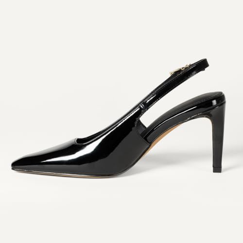 Image of Amazon Essentials Women's Pointed Toe Slingback Heels with Ankle Strap
