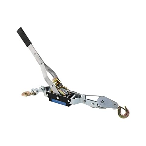 TABOOD 4 Ton Ratchet Rope Puller with Double Hook, Heavy Duty Cable Winch Puller Hand Winch Pull Tool for Trailer Gear Hand Tool Ratchet Rope Puller Cover
