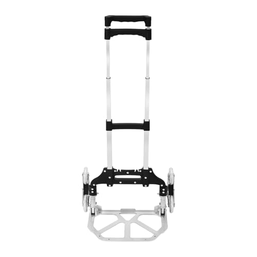 Panfudongk Escalera Diablo, carrito de mano, 6 ruedas, carga máxima 165 kg, con cuerda elástica