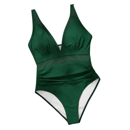 Maillot de bain bikini sexy avec dos nu original en maille rouge S - 5