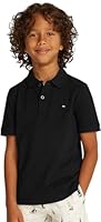 Tommy Hilfiger Jungen Flag Polo Ss Kb0kb09103 S/S Poloshirt, Black (Black), 12 Monate