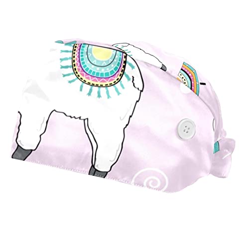 Casquettes de travail contre la sueur chapeaux bouffants JDEZ à motifs
