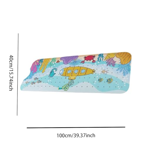 Tapis de bain antidérapant lavable en machine pour cabine de douche et baignoire - 7
