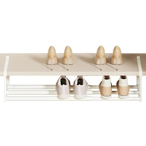Organisateur chaussures télescopique réglable peu encombrant pour maison