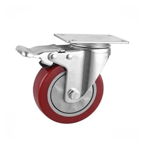 Roulement anti-enroulement en PVC pour roulette universelle marron 4 pouces