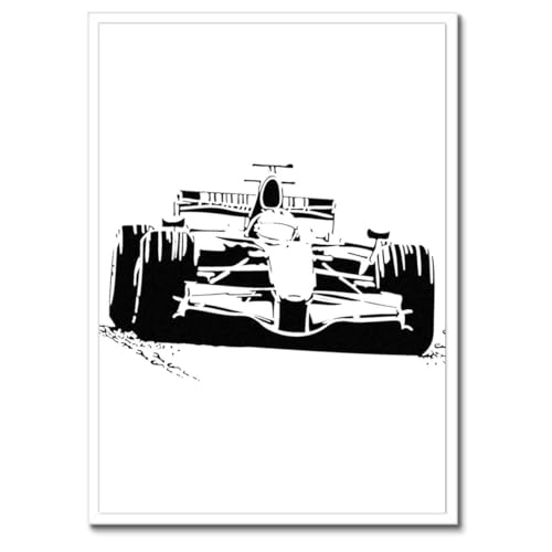 Poster Formule 1 cadre noir 50x70 décoration murale chambre affiche de course H4653M_RBPL1H