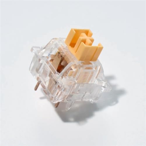 Outemu Silent Peach V3 RGB Switch, Transparent Pre-Lubed Silent Linear Switch for Custom Mechanical Keyboard(70PCS)
