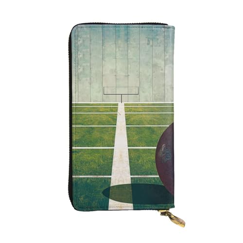 Portefeuille en cuir football femme idéal pour voyager léger avec son grand smartphone