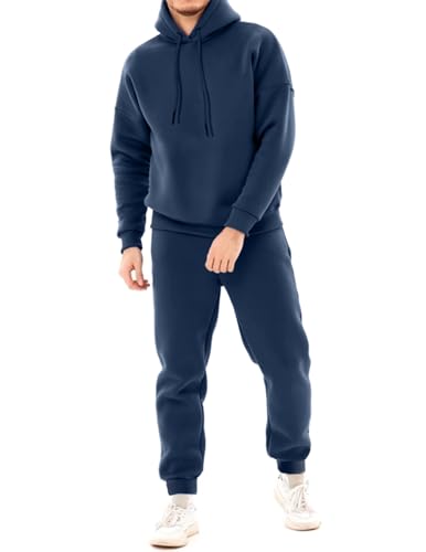 Survêtement homme Uni Clau ensemble jogging en polaire contre le froid coupe ajustée