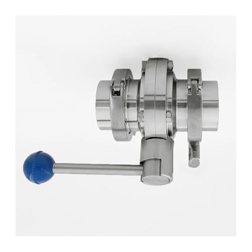 Vanne papillon sanitaire Tri-Clamp SS304 avec colliers viroles joints 108mm