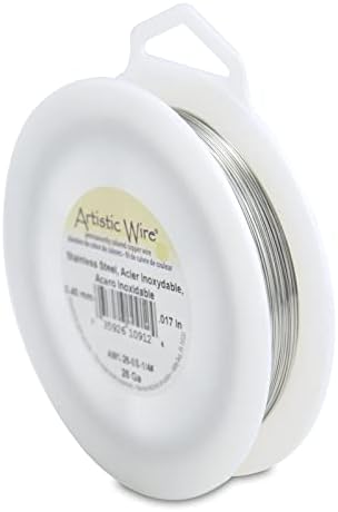 Artistic Wire 26 Gauge / .41 mm Stainless Steel Craft Wire, 315.3 ft / 96.1 m