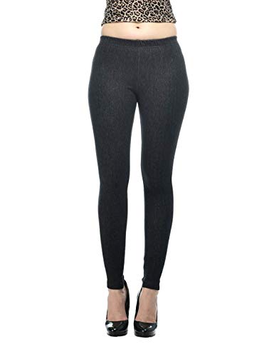 Image of Frenchtrendz Women's Slim Fit Mid Rise Stretchable Cotton Modal Spandex Jegging Pull On