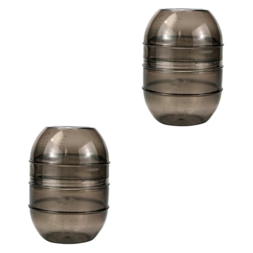 LALADEFIEE Lot de 2 gobelets de coloration pour cheveux avec gobelet mélangeur pratique pour la couleur des cheveux Fond antidérapant Réutilisable Pour...