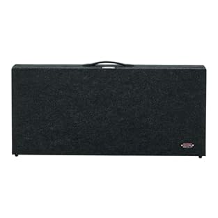 Compact rack style guitar stand case holds up to (6) acoustic, electric or bass guitars Stand section locks into place with recessed twist latches Elastic secure bands keep guitars from sliding out if stand is bumped Plush lined interior, with Birch ...