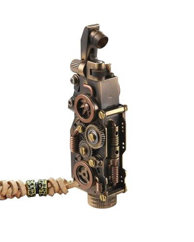 Encendedor THORENS steampunk de latón y queroseno miniatura 2