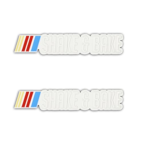 2PCS Shake & Bake Car Emblem 3D Funny Badge Waterproof