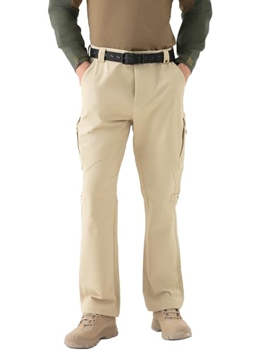 MagnaMan Men's Stretch Tactical Pants – Water Resistant Ripstop Cargo Pants for Men, Outdoor Hiking Work Utility EDC Use