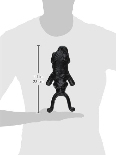 Esschert Design Stiefelknecht Motiv Hund aus Gusseisen, ca. 12 cm x 27 cm x 7,8 cm