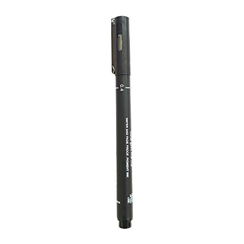 Image of uni-ball PIN-200 0.4 mm Fineliner Drawing Pen, Black Ink, Pack of 3