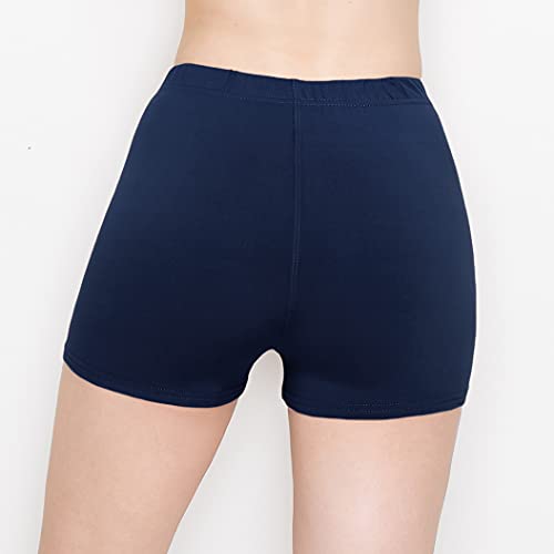 Image of ALWAYS Faux Leather Shorts - High Waist Active Stretch Yoga Short Pants for Women