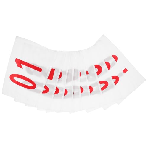 BESPORTBLE Running Bibs for Races 10 Sheets Competition Number Bibs Polyester Cotton Numbers