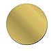 Okrągłe lustrzane naklejka samoprzylepna łazienka wystrój 3D akrylowe lustro kalkomanie muralowe dla domowych materiałów dekoracyjnych (Color : Gold, Size : 10cm)