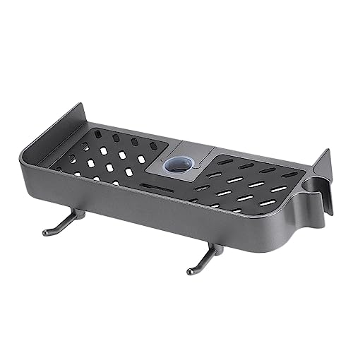 GENERIC シャワーシェルフ シャワーラック オーガナイザー 18-25 mm スライドバー用、家庭用シャンプー石鹸容器、シャワー収納整理, グレー