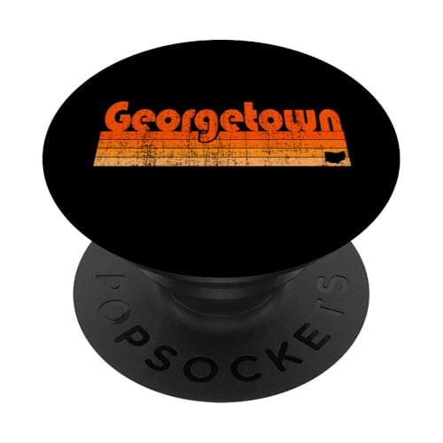 Georgetown, Ohio, estilo retro de los años 80 PopSockets PopGrip Adhesivo