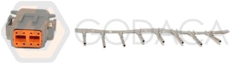 1x 8 Pin Female and male Connector DTM Deutsch 08SA 08PA w/out wire