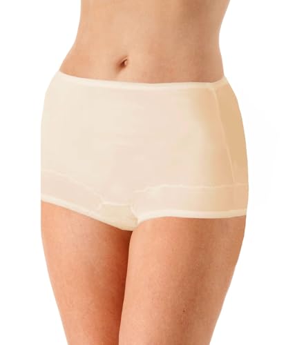 Image of Dixie Belle Women's Underwear Nylon Brief High Waist Scallop Trim 3-Pack 719