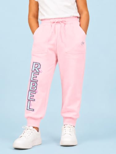 Image of KiddoPanti Boys Solid Fleece Track Pants | Cotton Poly Fleece Fabric | Ankle Length Bottom Rib | 2 Front Patch Pocket | Elastic Waist & Drawcord | Jogger Track Pants for Boys