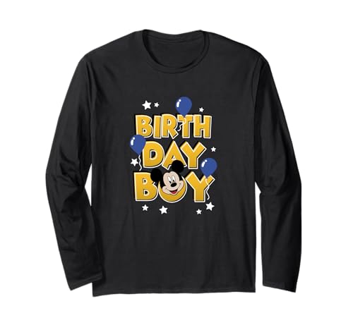 T-shirt Disney Mickey & Friends Birthday Boy Manches Longues Enfant Garçon