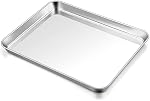 TeamFar Baking Sheet, 17.6’’ x 13’’ x 1’’ Stainless Steel Large Cookie Sheet Baking Tray Pan for Oven, Non-Toxic & Healthy, Rust Free & Heavy Duty, Mirror Finish & Dishwasher Safe