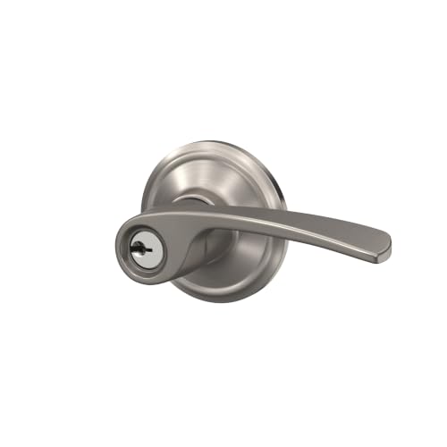SCHLAGE Merano Keyed Entry Door Handle, Reversible, Satin Nickel by SCHLAGE - Used condition - Image 3