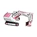 Dodoore Remote Control Excavator, 6CH RC Excavator for Boys & Girls, 1:24 Scale RC Construction Toys with Metal Shovel, Lights & Sounds, 2 Batteries, Christmas Birthday Gift for Kids 3-12 Year Old