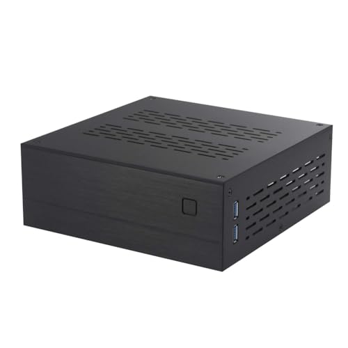 Eeuye Chasis de Aluminio para Ordenador Mini ITX HTPC Mini ITX Cajas de PC DIY A01 Chasis HTPC para Ordenador Horizontal