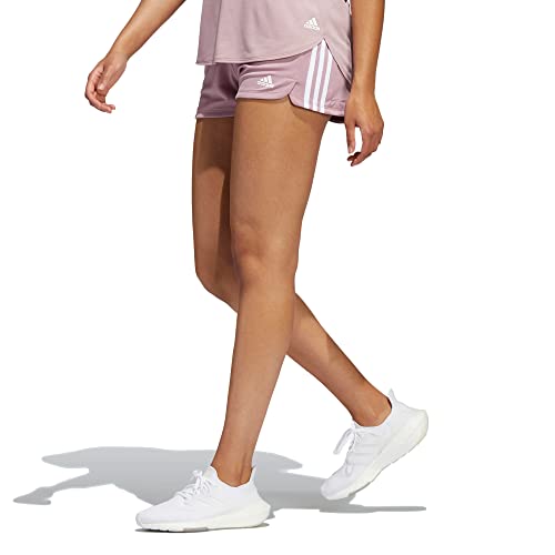 Short Adidas Pacer 3-Stripes Magic Mauve vêtement fitness grande taille 1X