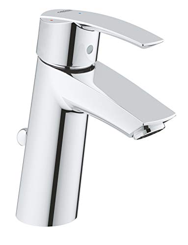 Grohe Start Badarmatur - Waschtischarmatur mit Zugstange, M-Size chrom 23552001 Silber