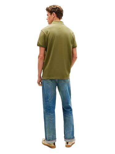 Image of Tommy Hilfiger Men's Short Sleeve Polo Shirts in Classic Fit with Stretch and Organic Pique Cotton