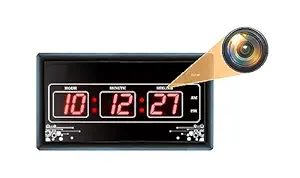 SAFETY NET, SPY Camera 4K WiFi Digital Wall Clock New Model 1080p HD Audio Video Recording Watch Live 24 Hours Surveillance Nanny Hidden Wireless Security Indoor for Home 32 GB Supported