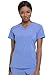 Dickies EDS Essentials Scrubs, V-Neck Womens Tops with Four-Way Stretch and Moisture Wicking DK615, S, Ciel