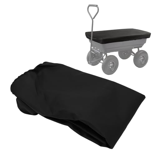 BAFOVY Cubierta de Carro de Jardín Carro de Utilidades Cubierta de para Exterior Impermeable 600D Oxford con Correas Ajustables para Césped Granja Establo